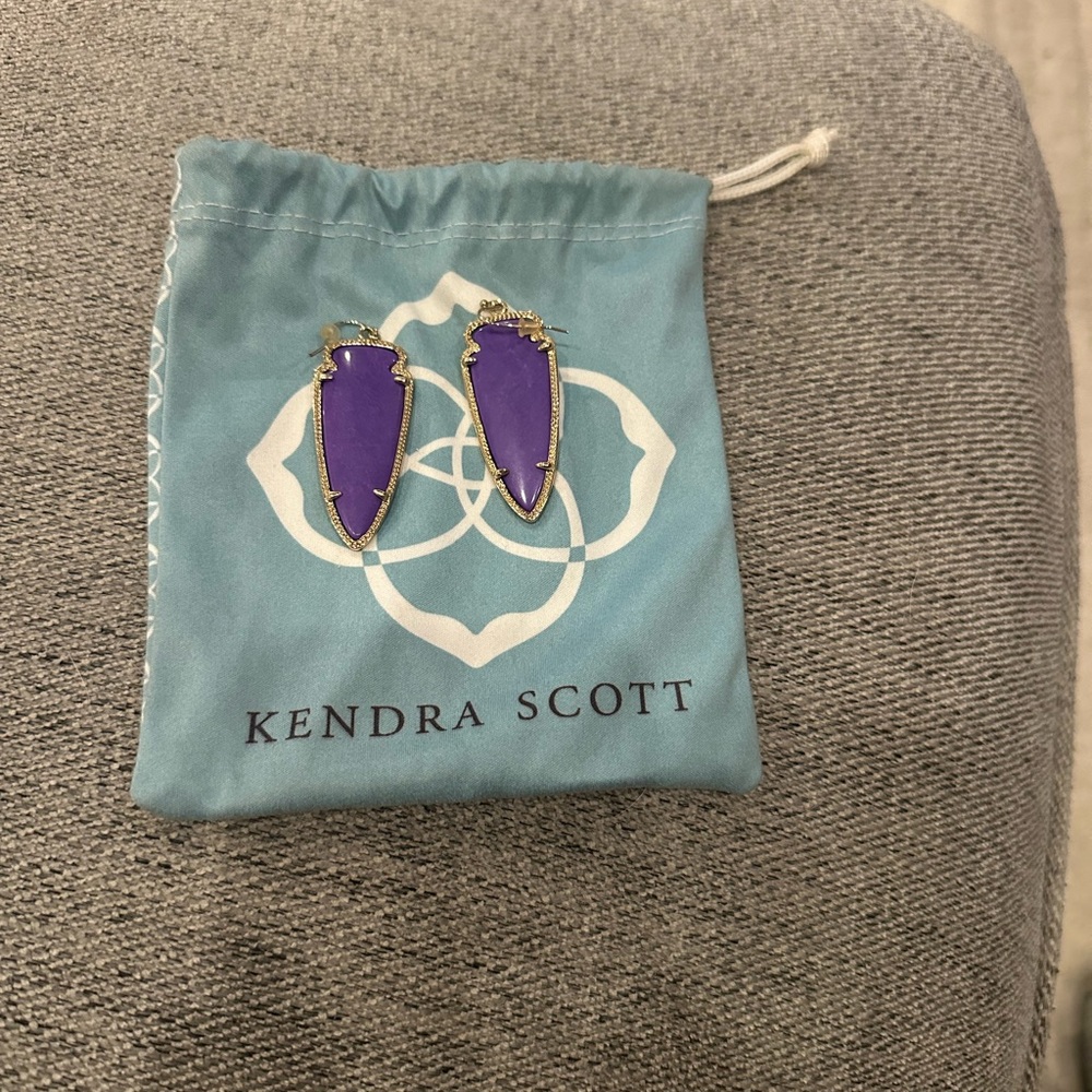 Kendra Scott Violet Drop Earrings